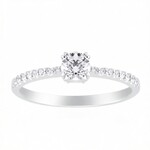 Gouden ring met een VVS1 Diamant (G) (Annette)