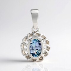 Ciondolo in argento con Tanzanite Lilla Non Riscaldata
