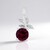 Magenta Garnet Silver Pendant