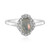 Bague en argent et Labradorite rose de Maniry