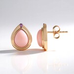 Orecchini in argento con Opale Rosa (KM by Juwelo)