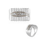 Bague en argent et Diamant champagne I2 (de Melo)