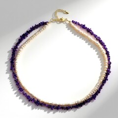 Collana in argento con Ametista Zambiana