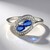 Anello in argento con Cianite del Nepal