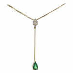 AAA-Sambia-Smaragd-Goldhalskette (CIRARI)