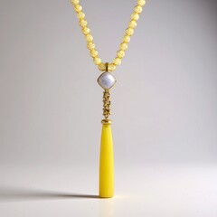 Collana in argento con Calcedonio Giallo