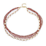 Collana in argento con Rodonite (Riya)