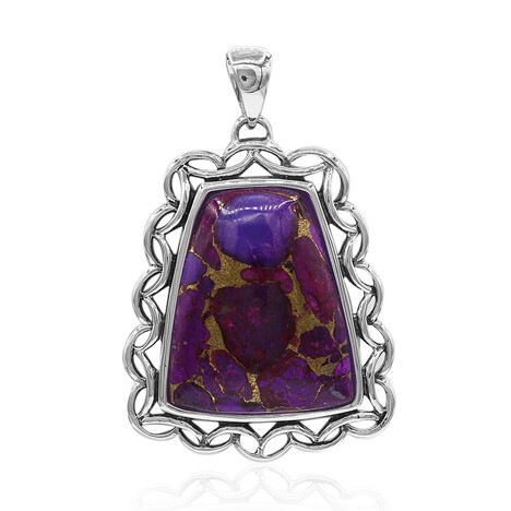 Ciondolo in argento con Turchese Kingman Mohave Porpora (Art of Nature)