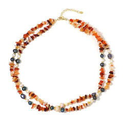 Edelstein-Silberhalskette