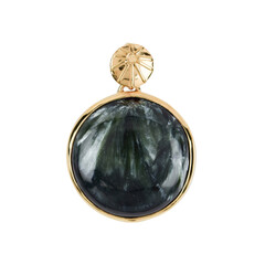 Ciondolo in argento con Serafinite (Bali Barong)