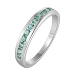 Bague en argent et Emeraude de Zambie