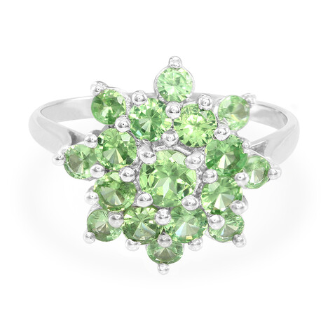 Kenya Tsavorite Silver Ring