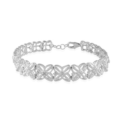 Zilveren armband met zirkonen