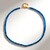Collier en argent et Apatite bleu néon