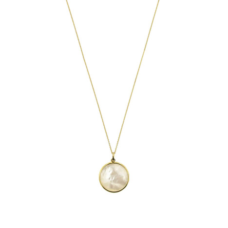 Perlmutt-Silberhalskette (Joias do Paraíso)