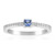 Zilveren ring met een Blauwe Ceylon saffier