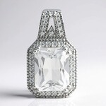 Ciondolo in argento con Danburite