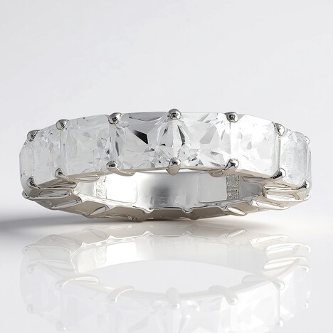 Anello in argento con Topazio Bianco