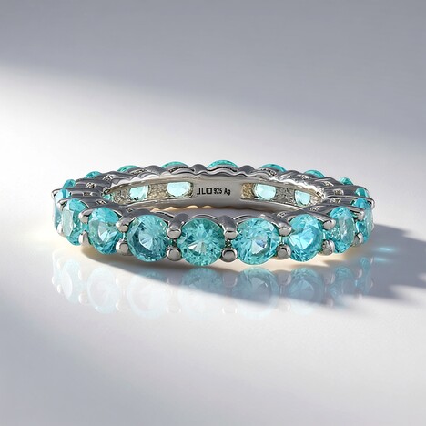 Anello in argento con Apatite Blu
