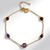 Bracciale in argento con Ametista Rose de France