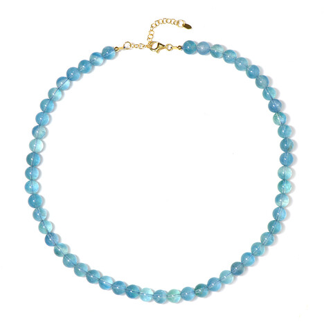 Collana in argento con Fluorite Blu