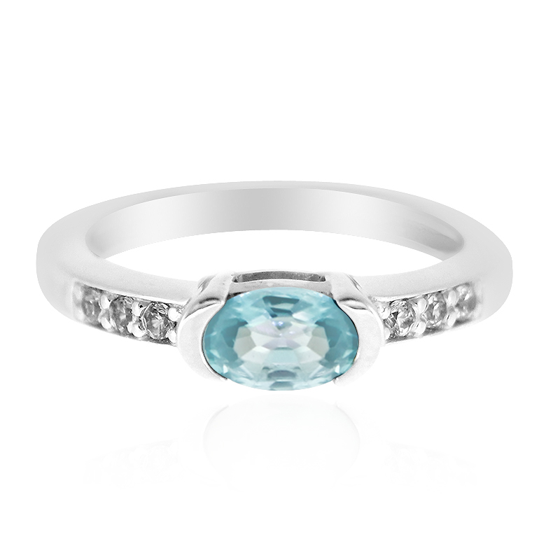 Chic Cambodian Ratanakiri Zircon Silver Ring, 0.642ct