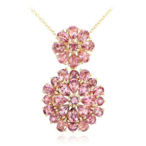 Collar en oro con Zafiro Padparascha no calentado (AMAYANI)