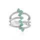 Bague en argent et Emeraude de Colombie (de Melo)