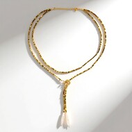 Collana in argento con Perla d'Acqua Dolce Bianca (Riya)