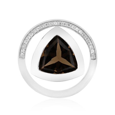 Rauchquarz-Silberanhänger (MONOSONO COLLECTION)