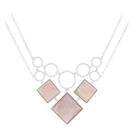 Perlmutt-Silbercollier