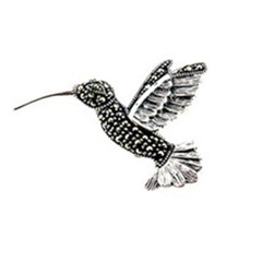 Broche en plata con Marcasita