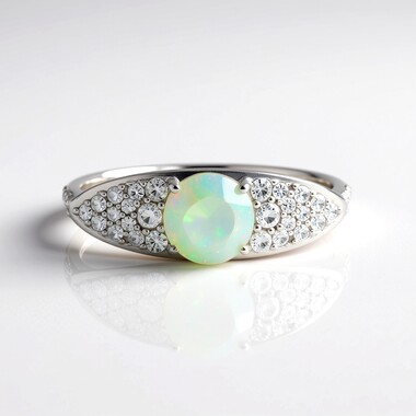 AAA Welo Opal Silver Ring (de Melo Essence)