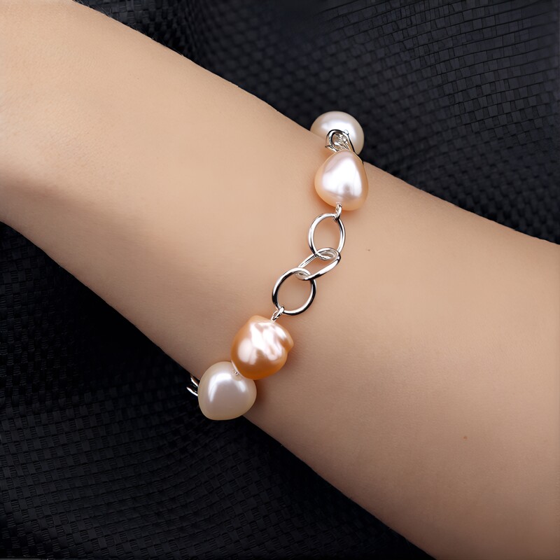 Bracciale in argento con Perla Ming (TPC)