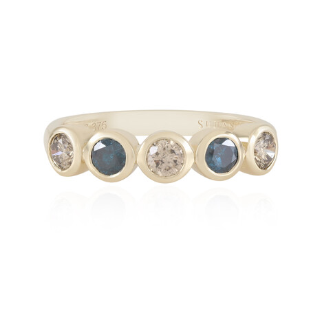 Gouden ring met I2 Bruine Diamanten (SUHANA)