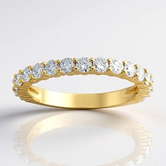 Anello in oro con Diamante SI2 (H) (de Melo Gold)