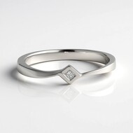 Bague en argent et Diamant I3 (H)