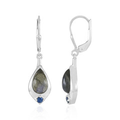Pendientes en plata con Labradorita azul de Maniry