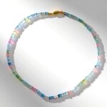 Collana in argento con Berillo Fancy (Adela Silber)