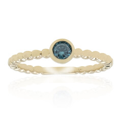 Anello in oro con Diamante Blu SI2 (de Melo)