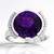 Anello in argento con Ametista Zambiana