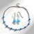 Parure in argento con Agata Blu