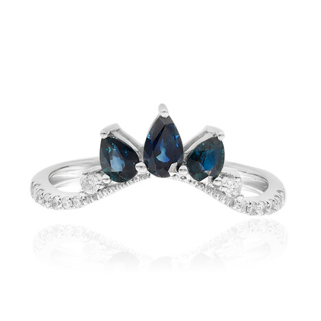 Blauer Ceylon-Saphir-Goldring (CIRARI)