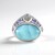 Ciondolo in argento con Larimar (KM by Juwelo)