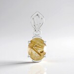 Ciondolo in argento con Quarzo Rutilato