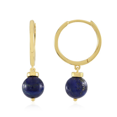 Lapislazuli-Silberohrringe (MONOSONO COLLECTION)
