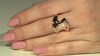 Bague en argent et Diamant rose de France SI1 d'Argyle  (Annette)