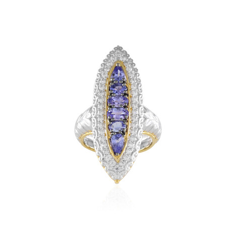 Anello in argento con Tanzanite (Gems en Vogue)