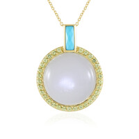 White Moonstone Silver Necklace (KM by Juwelo)