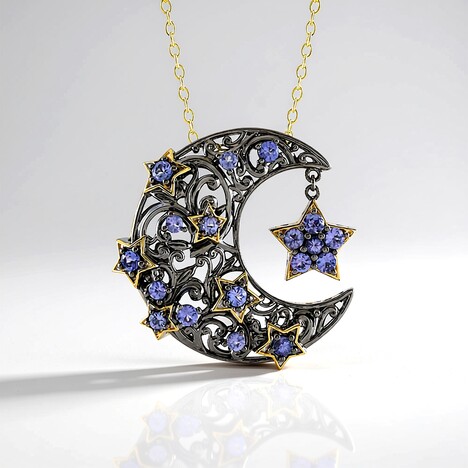 Collana in argento con Tanzanite (Gems en Vogue)